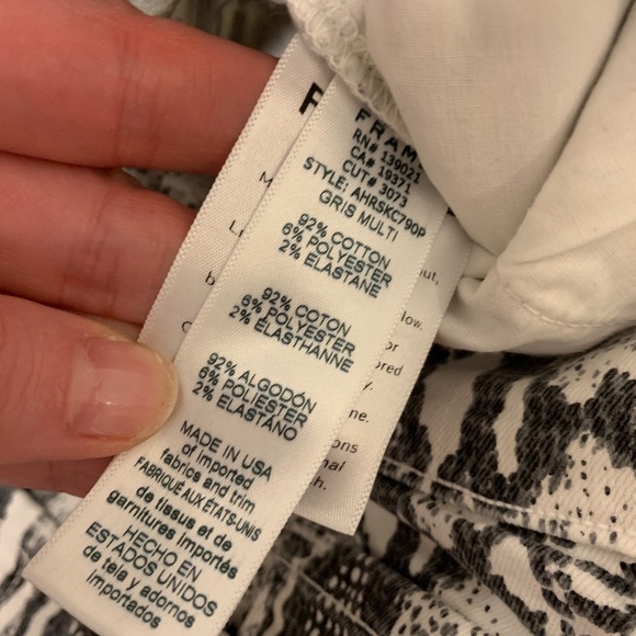 Frame Snakeskin Jeans - Picture 4 of 6